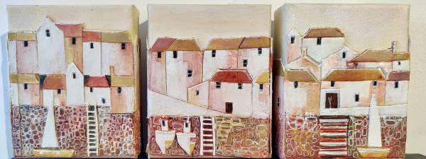 - Mixed Media on Canvas, Painting by Julie Adlard, measuring 13 x 30 cm (H x W) £175